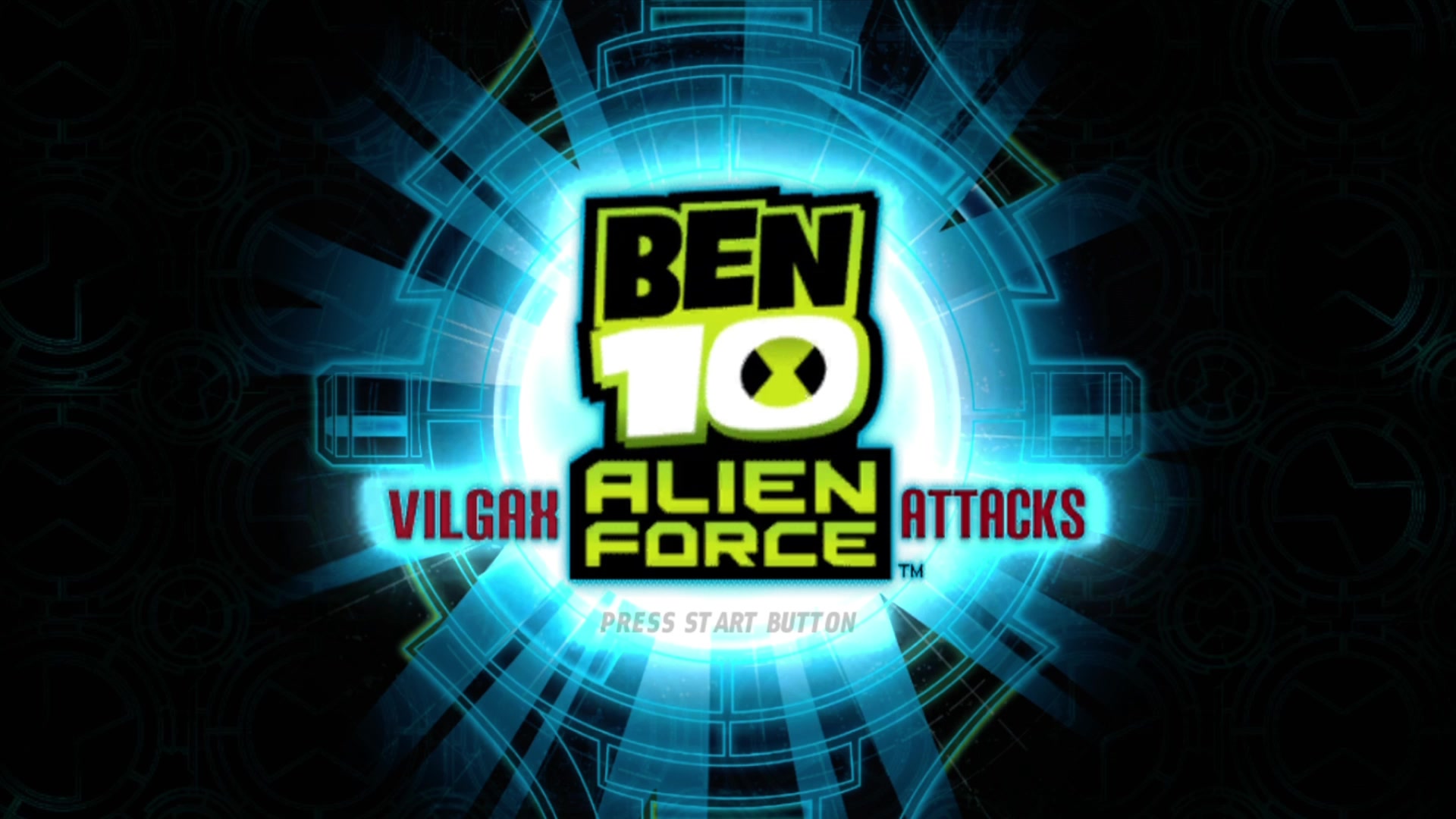 Ben 10: Galactic Racing title screen for Xbox 360